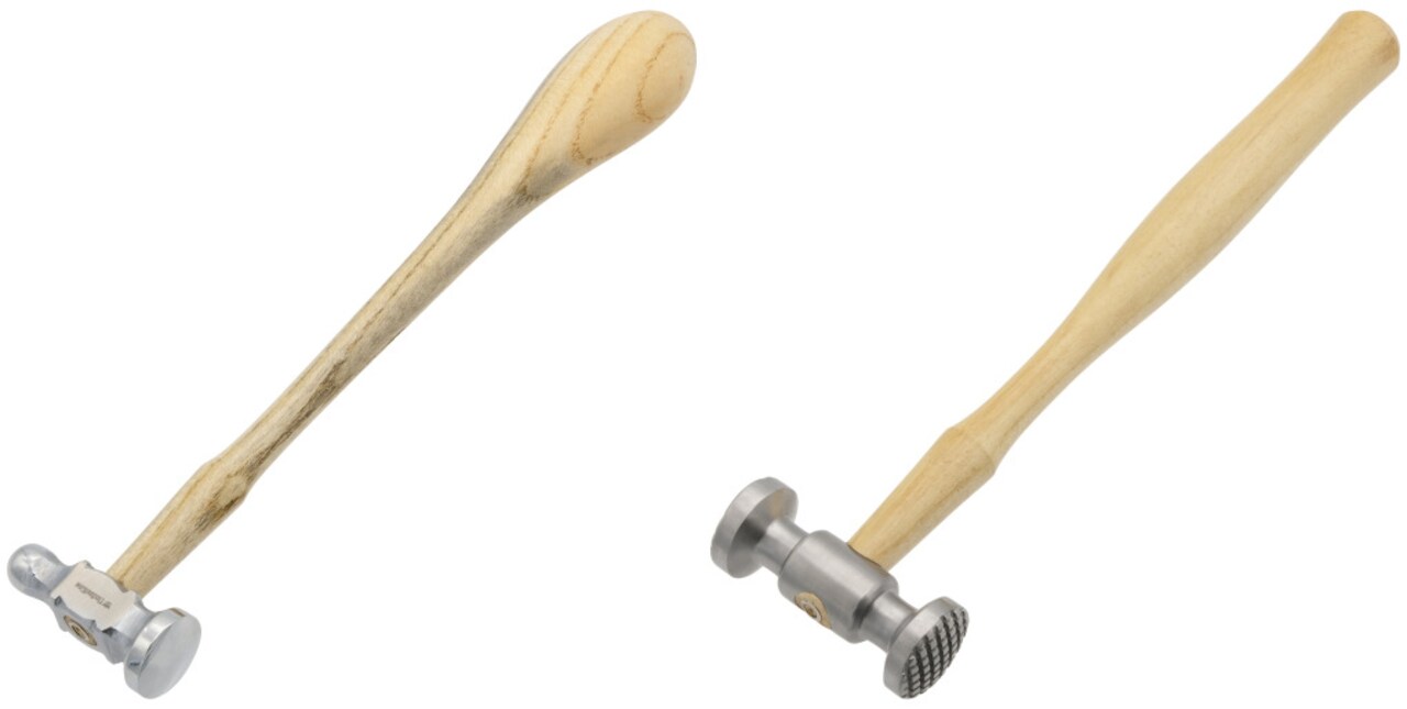 Rounded Face Chasing Hammer & Metal Texturing Hammer for Crafts Metalworking Jewelry Repair